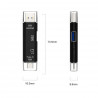 AURUM Universal-Adapter: Micro-SD zu USB 3.0 zu USB-C zu Android zu Micro-USB