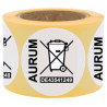 1.000 x WEEE-Aufkleber mit WEEE-Nummer und WEEE-Symbol